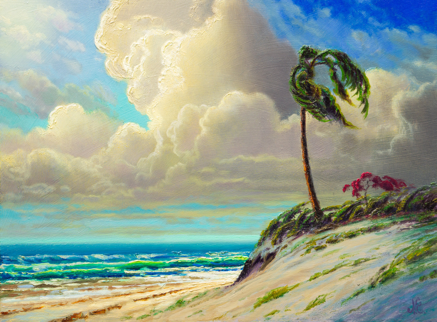 Florida Light and Breeze, original oil painting by Nathan Clements