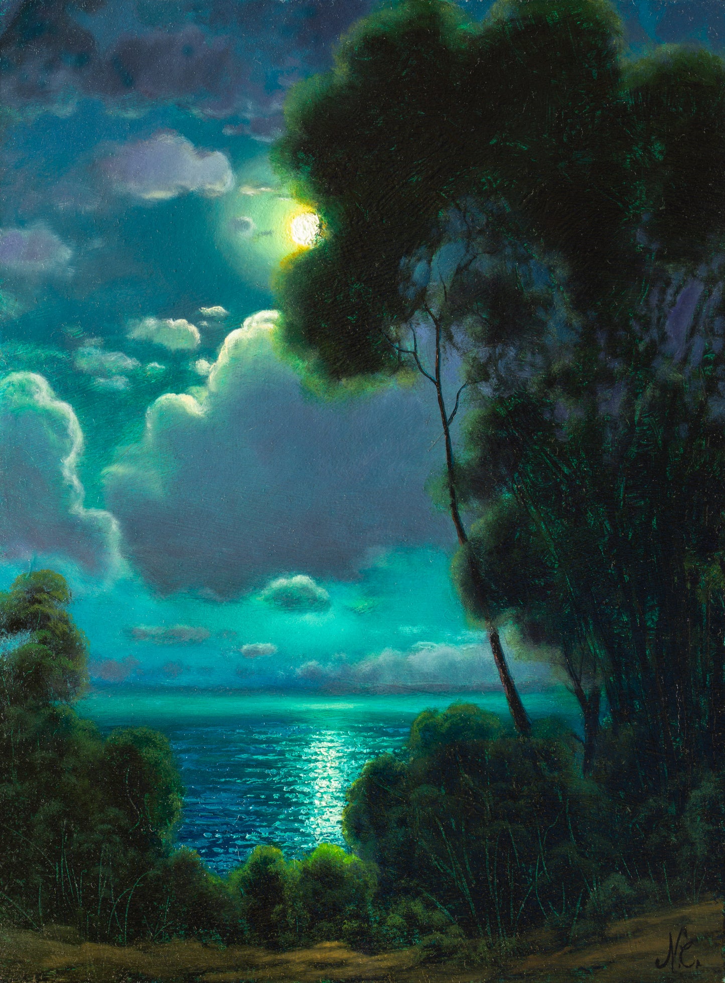 The Finest of Nights, original oil painting by Nathan Clements