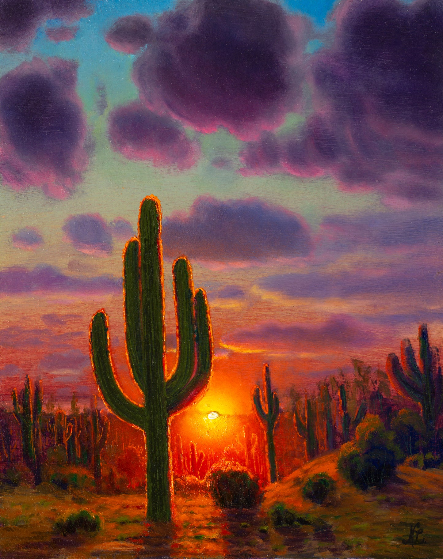 Brightness of Life, original oil painting by Nathan Clements