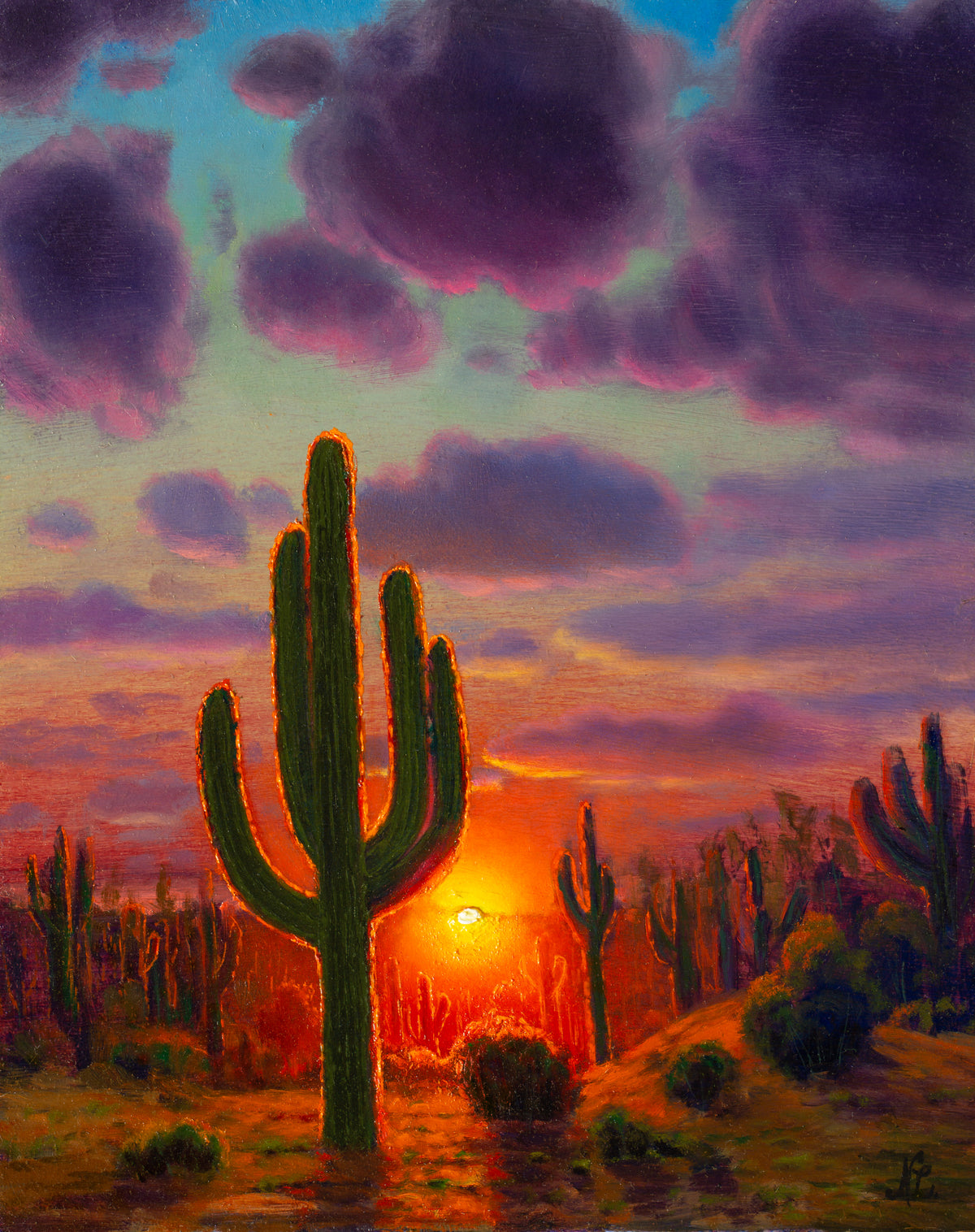 Brightness of Life, original oil painting by Nathan Clements
