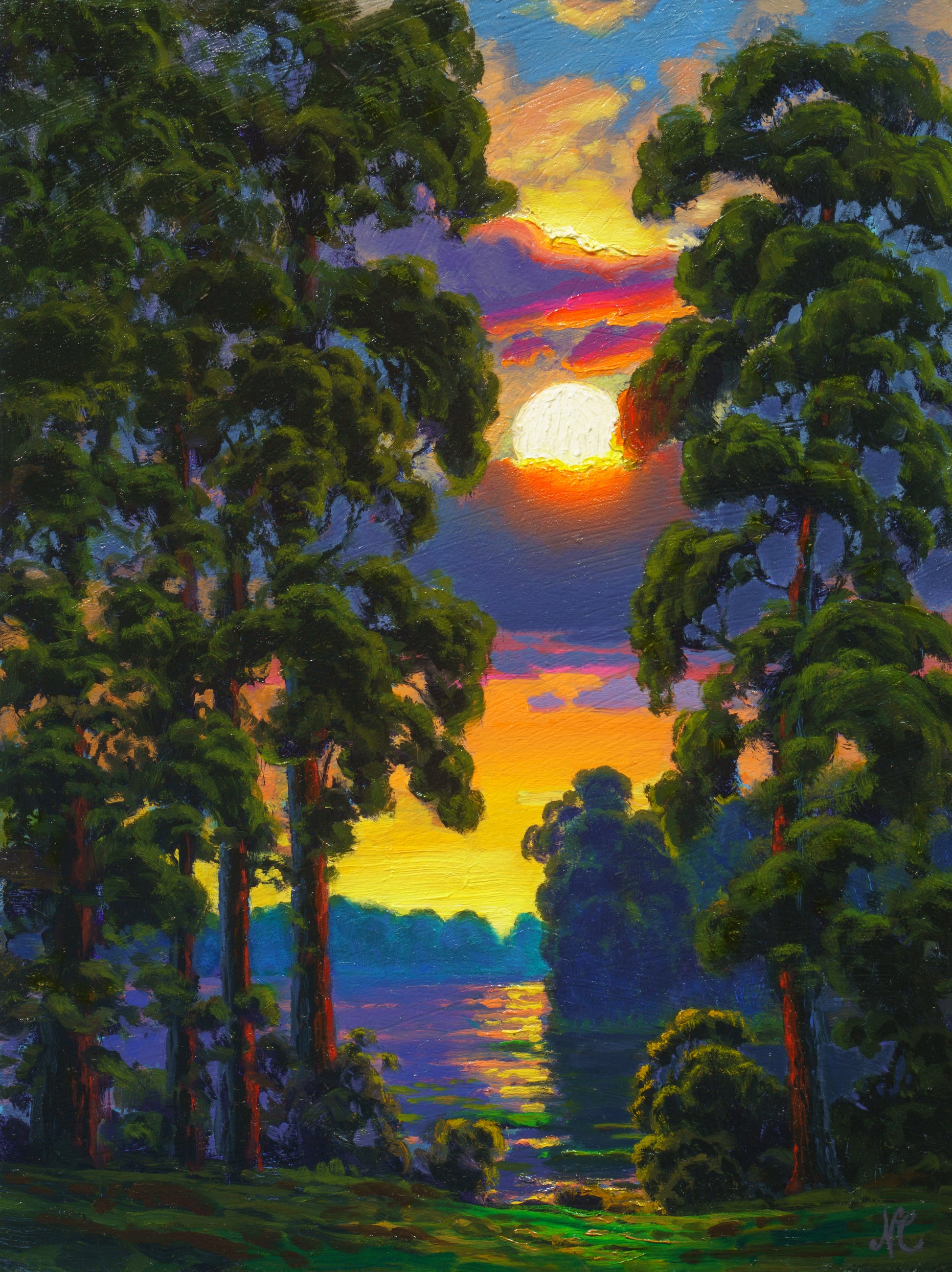 Color as a Friend, original oil painting by Nathan Clements