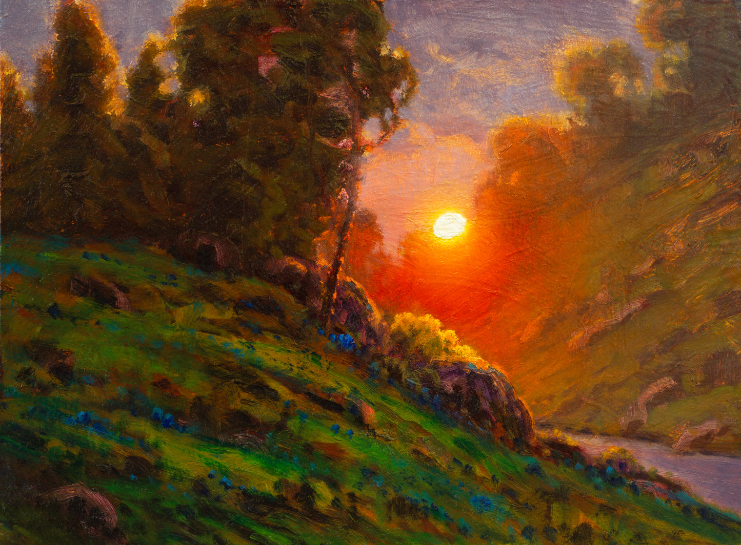 Morning Laughter Light, original oil painting by Nathan Clements