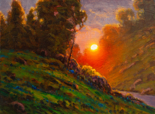 Morning Laughter Light, original oil painting by Nathan Clements
