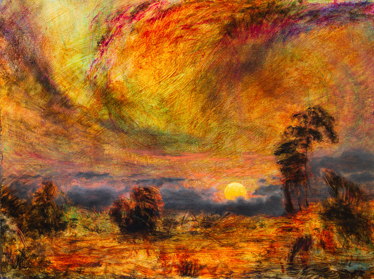 Ode to Life and Light, original oil painting by Nathan Clements