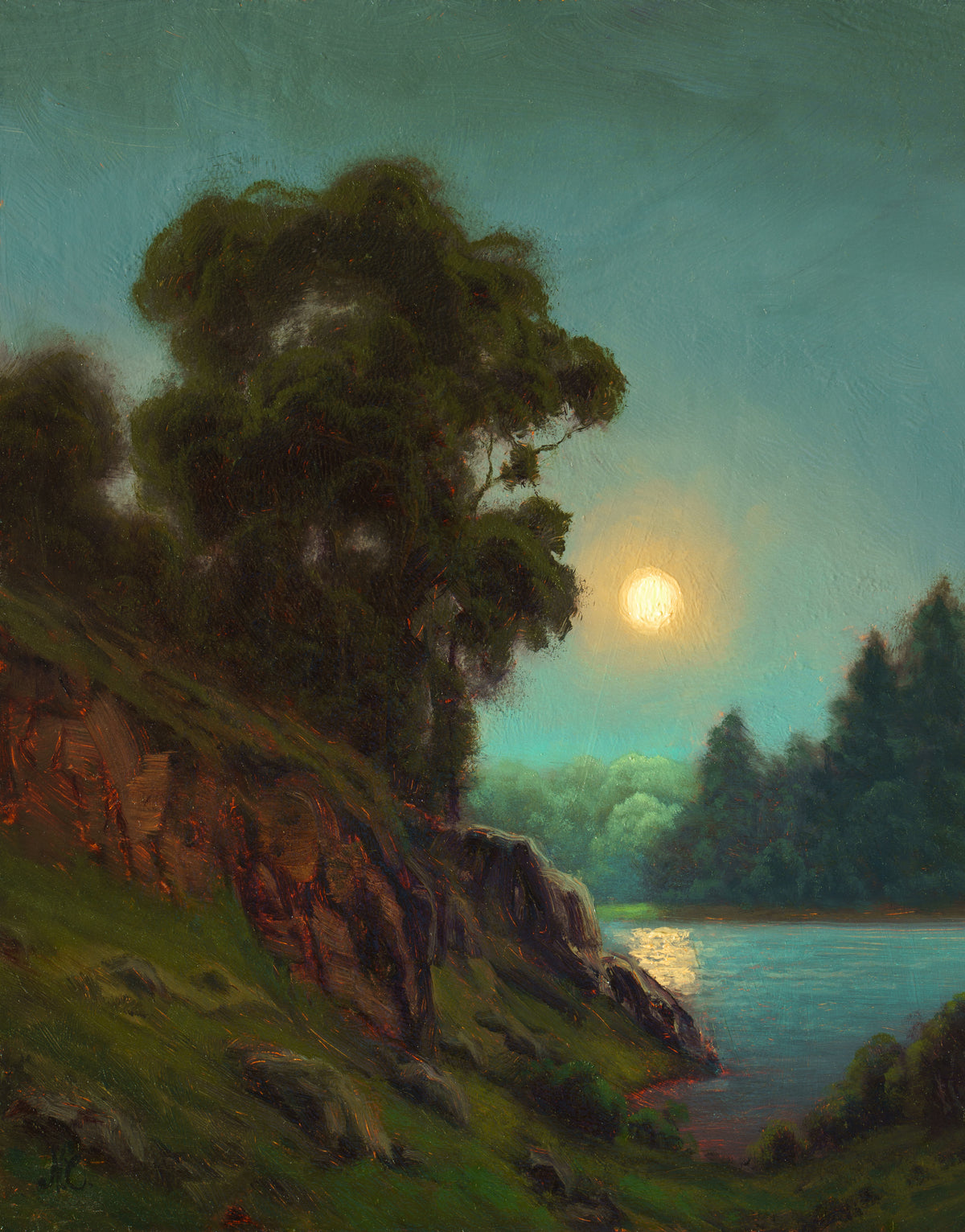 The Elegant Feeling, original oil painting by Nathan Clements